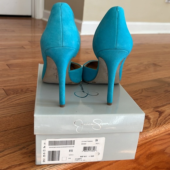 Jessica Simpson Cool Aqua Heels - Picture 2 of 4